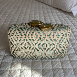 NWT Kayu Jen clutch in limited edition ikat print
